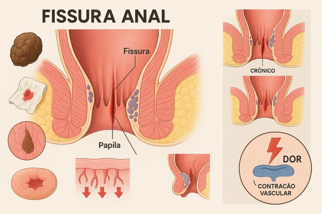 O que é fissura anal e por que ela se torna crônica?
